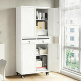 GAOMON Garage Storage Cabinet, 73 Inch Metal with 2 Drawers, Heavy Duty Tool Cabinet with Locking Doors and Adjustable Shelves GAOMON