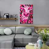 JOOZ Cow Paint by Numbers Kit for Adults with Frame, Funny Cow Paint by Numbers with Easel, DIY Acrylic Oil Painting by Number with Frame, Adult Paint by Number Kits for Wall Decor 8 x 12 Inch JOOZ