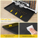 Dog Crate Furniture for Medium and Small Dogs Folding Heavy Duty Dog Kennel End Table, Dog House with Solid Wood Opening Roof Joyqinchen