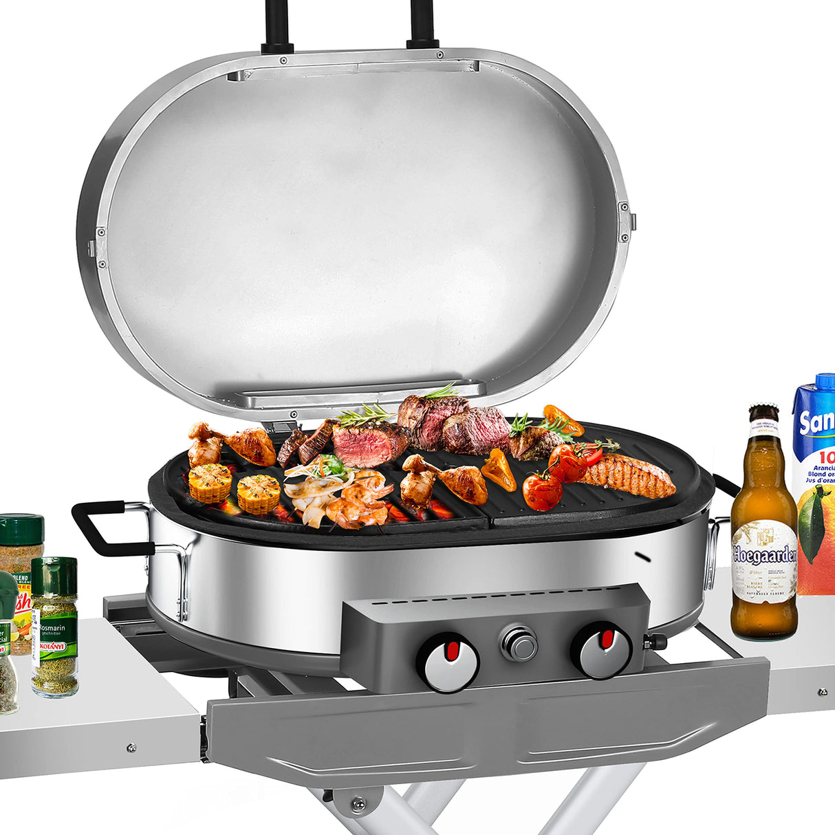 UNCO- Smoker Gasket, 15 Ft, 1/2"X1/8", Grill Gasket, Heat Gasket, Smoker Heat Tape, Smoker Gasket Sealer High Temp, Kettle Grill Gasket, BBQ Gasket, High Temperature Gasket Smoker, Smoker Door Gasket UNCO