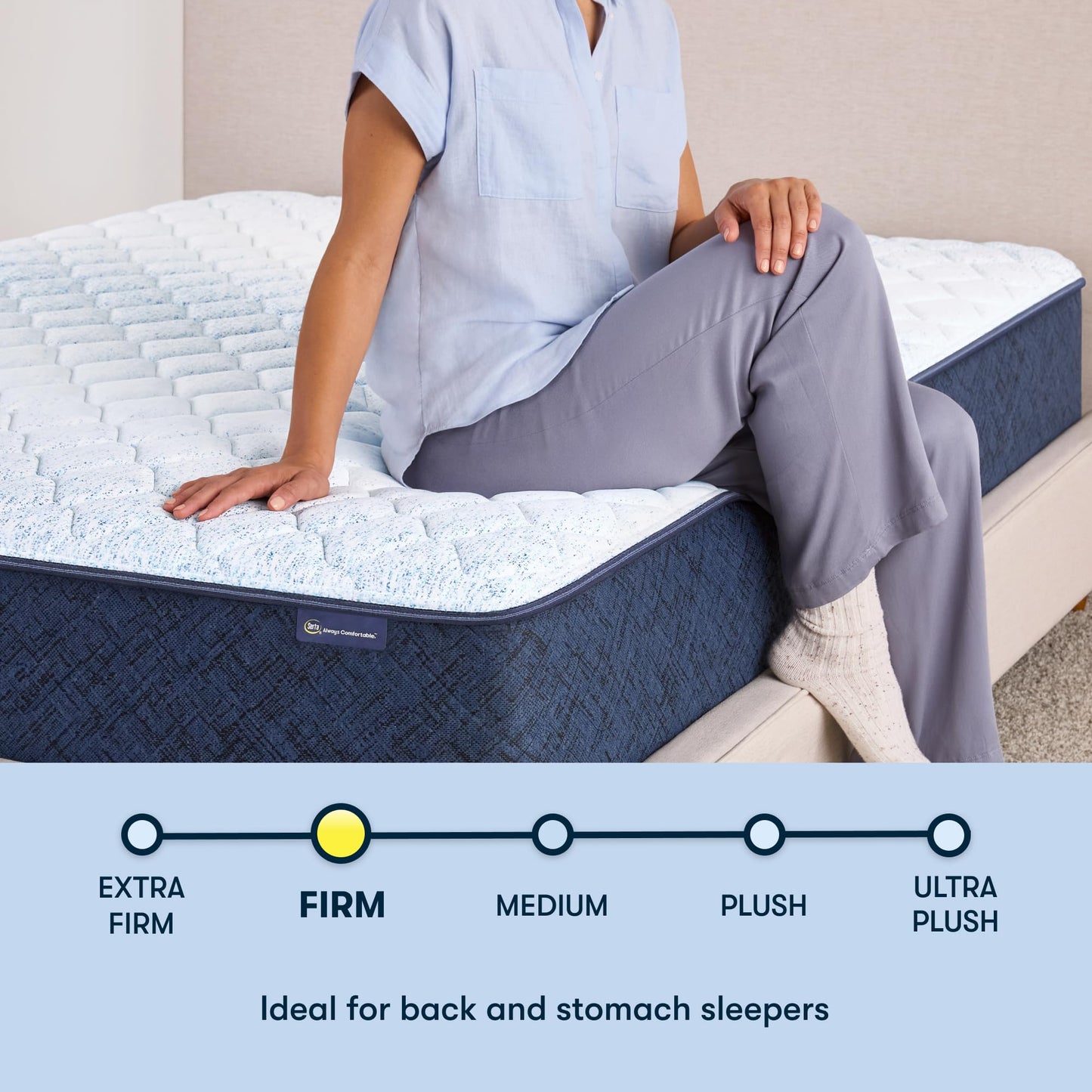 Serta Sleeptrue Firm 11" King Hybrid Mattress in a Box, Cooling, Breathable, and Pressure Relieving - 100 Night Trial, CertiPUR-US Certified and 10 Year Limited Warranty