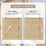 ORNDSDM Custom Bamboo Blinds - Indoor & Outdoor Shades for Windows, Patio, Balcony & Courtyard ORNDSDM