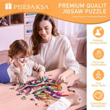 Wooden Puzzles for Adults - Jeweled Dragon Puzzle, Unique Shape Puzzle 100 Pieces, Wooden Jigsaw Puzzles for Adults, Wood Puzzles Adult, Family Puzzle, Good Gift Idea for Friends (S-8.5 * 8in) Pijesaksa