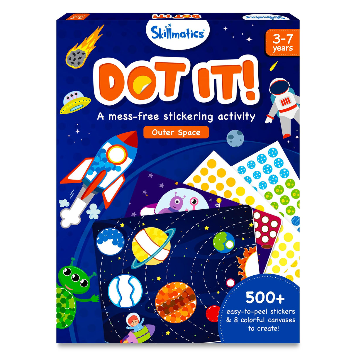 Skillmatics Storybook Art Kit & Dot It Space Theme Bundle, Gifts for Girls & Boys Ages 5, 6, 7, 8, 9, 10 Skillmatics