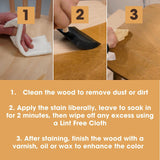 Furniture Clinic Wood Stain | Multiple Finishes | Fast Drying | Indoor and Outdoor Furniture and More | Water Based, Low Odor, Non-Toxic | Furniture Clinic