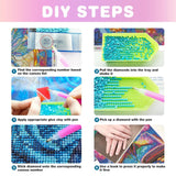 Landscape Diamond Painting Kits for Adults - Scenery Diamond Art Kits for Adults, Round 5D Forest Gem Art Kit for Adult DIY Crafts Kit Gift Home Wall Decor Gifts (16x12 inch) xackcme