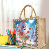 yzARTche Diamond Art Painting Handbag, DIY Diamond Art Christmas Handmade Tote Bag Shoulder Bag -09-Santa Claus yzARTche
