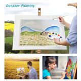 Silunkia 120 Sheets 100% Cotton Watercolor Paper 5 x 7 Inch, 140lb/300gsm Heavyweight Art Paper Cold Pressed Off White Paper for Kids Students Adults Beginner Artists Drawing Valentine Gift Cards Silunkia