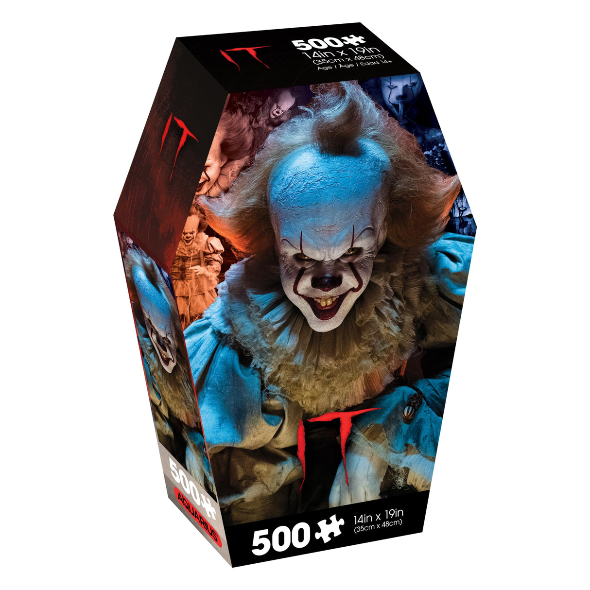 AQUARIUS IT Pennywise 500pc Puzzle (500 Piece Jigsaw Puzzle) - Glare Free - Precision Fit - Officially Licensed IT Movie Merchandise & Collectibles - 14x19 Inches AQUARIUS