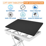 Burano Professional Super Low-Step Electric Dog Grooming Table 49.2", Heavy Duty, Anti-Slip Tabletop, Height Adjustable Dog Table with Lockable Casters, Stainless Grooming Overhead Arm Burano