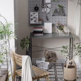 Pamray 32 Inch Computer Desk for Small Spaces with Storage Bag, Home Office Work Desk with Headphone Hook, Small Office Desk Study Writing Table Pamray