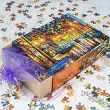 Ingooood Rainy Night Walk Wooden Puzzle 1000 Pieces Ingooood
