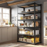 DurayLoly 78" H Metal Shelving 6 Tier Garage Shelving Adjustable 2400LBS Storage Shelves Heavy Duty Pantry Shelves for Kitchen Closet Basement Warehouse DurayLoly