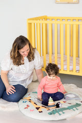 Pearhead Wooden Stacking Rainbow Toy, Baby and Toddler Ages 12+ Months Montessori Toy, Interactive Stackable Rings Learning Toy, Baby Girl or Baby Boy Nursery Accessory Pearhead