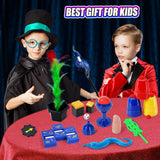 PATIFEED Magic Kit, Magic Tricks for Kids Age 6-8, 40 Magic Tricks with Instructions for Girls Boys Beginners to Perform, Gift for Boys Girls Kids PATIFEED