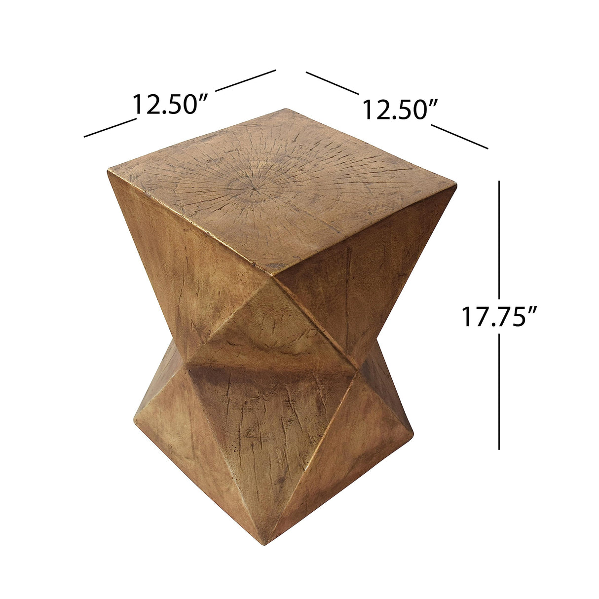 Christopher Knight Home Lux Outdoor Lightweight Concrete Accent Table, Natural Christopher Knight Home