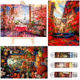 Small Jigsaw Puzzles for Adults 150 Pieces Vintage Cat & Puppy Oil Painting Mini Jigsaw Puzzles Challenging Mini Puzzles Tiny Jigsaw Puzzles 6 x 4 Inches, 3 Pcs,Mini Easel Included BJscoe