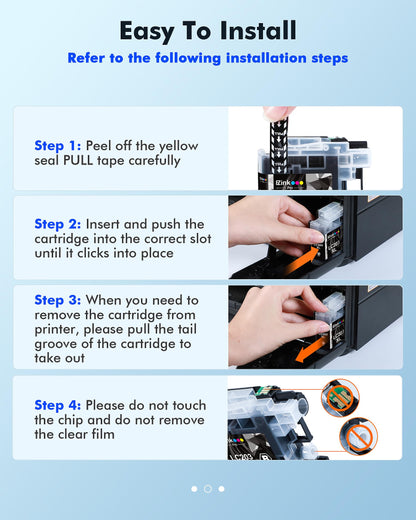 E-Z Ink Pro LC203 Compatible Ink Cartridges Replacement for Brother LC203XL LC201 LC201XL to use with MFC-J480DW MFC-J880DW MFC-J4420DW MFC-J680DW MFC-J885DW (Black, Cyan, Magenta, Yellow, 10 Pack)