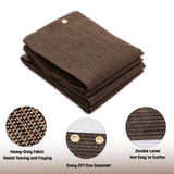 SUNNY GUARD Shade Cloth Custom Size 3x18 FT Sun Shade Screen Fabric Shade Cover Tarp with Grommets for Pergola Backyard Garden, Brown(We Customized) SUNNY GUARD