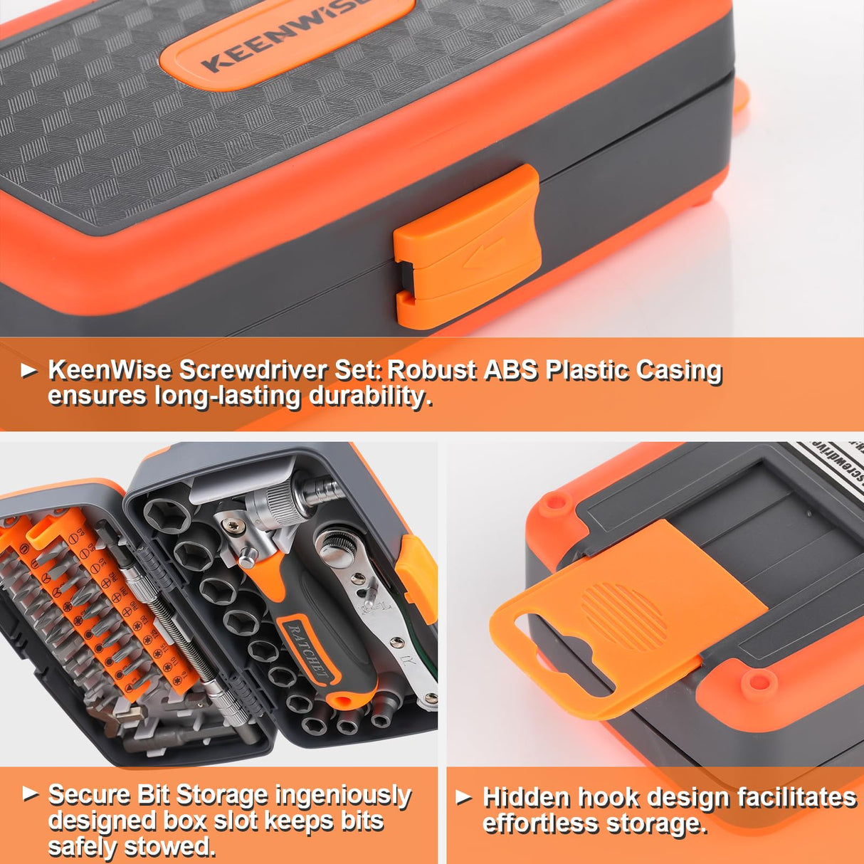 Ratcheting Screwdriver Set: KeenWise 38-in-1 Ratchet Screwdriver Tools Versatile Magnetic Tools for Mechanics and DIY Enthusiasts (2880A) KeenWise