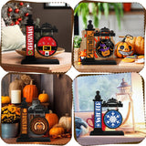 RattanView 41 Pcs Interchangeable Seasonal Decor Mini Standing Sign Farmhouse Convertible Seasonal Wood Welcome Sign for Halloween Thanksgiving Christmas Holiday Table Decor(Black) RattanView