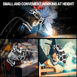 Welding Machine Handheld,20-120A 110V Portable Stick Welder 20pcs Rods,IGBT Hand Held Welder Machine withHot Start Arc Force Anti-stick ARC Welder Gun,6 Variable Current Adjustment (Grayish black) HGNVGZ