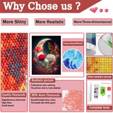 bleihum Moon Diamond Painting Kits for Adults-Flower Diamond Art for Adult,Rose Gem Painting Crafts Home Wall Decor,DIY 5D Gem Art Tree Perfect for Relaxation(12x16 Inch) bleihum