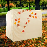 uHousDeco Outdoor 3 Triple Seater Hammock Patio Swing Chair Cover, Water-Resistant, All Weather Protection, Beige Color uHousDeco