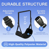 2-Pack Airplane Travel Footrest Hammock - Perfect Airplane Foot Hammock to Relax Your Feet - Travel Essentials Comfy Foot Hanger Plane Footrest for Long Trip FEIMINI