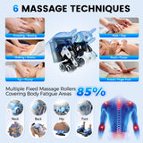 Hitree 4D Massage Chair Full Body, Zero Gravity Recliner with 57'' SL Track, Shiatsu Massage with Body Scan, Deep Yoga Stretch, Foot Rollers, Heating, Upgraded Calf, Bluetooth, Black Hitree