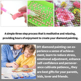 Diymood DIY 5D Diamond Painting Kits for Adults Jellyfish - Diamond Art Kits for Adults Sea Life | Full Drill Round | Crystal Mosaic Picture | Beginner | Home Wall Decor | 12x16 inch Diymood