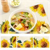 Tegeme Sublimation Blank Placemats Mats White Burlap Placemats Washable Placemats for Dining Tables Birthday Party Wedding DIY Table Mats Kitchen Home Holiday Table Decor 12 x 16 Inch(8 Pieces) Tegeme