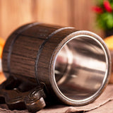 One Ring With Tree Of Gondor Beer Mug, 22 oz, Lord Beer Stein, Personalized Wooden Beer Tankard, Beer Mugs with Handles, Groomsman Gift, Gift for Him, Gift for Man WildMugs