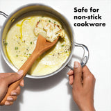 OXO Good Grips Wooden Corner Spoon, Brown, Set of 1 OXO