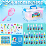 KAISASA Magic Water Elf Toy Kit, Aqua Fairy Water Gel Kit for Kids with 24 Magic Gels, Aqua Fairy kit with 24 Shape Molds, DIY Creative Art Crafts Kits, Birthday Gifts & Party for Girls and Boys KAISASA