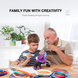 imfulodo 3D Printing Pen Filament - PLA Refills for 3D Print, 20 Bundles, 20 Colors, 16 Feet Each - Ideal for Art, Crafts, Doodler to Create - is Great Birthday and Christmas Gifts for Kids imfulodo