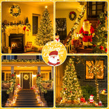 POTIVE Connectable Warm White Christmas Lights Outdoor, 173ft 500 LED Led Christmas String Lights Indoor Plug in, 8 Modes Christmas Tree Lights Green Wire for Outside POTIVE