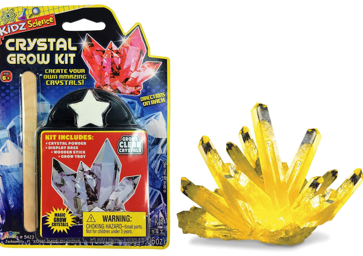 JA-RU Magic Crystal Growing Kit (1 Mineral Toy Set) DIY Science Experiments for Kids & Teens. Fun & Cool STEM Educational Lab Toys. Popular Gift Ideas for Girls & Boys. Gemstone Collection. 5423-1B JA-RU