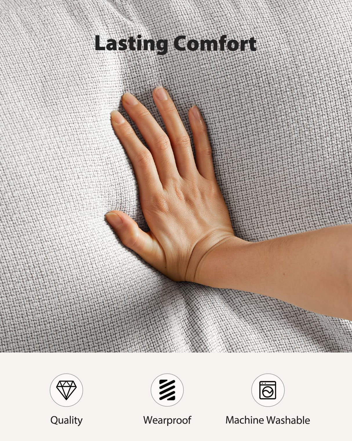 Pipishell Loveseat Couches for Living Room, 65" Modern Couch with Deep Seats and Wide Armrests, Comfortable Love Seat Sofa with Sturdy Frame, Easy to Clean with Removable Covers,Grey Pipishell