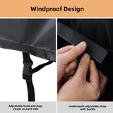 NOELIFE Grill Cover for Blackstone 22 inch Griddle with Hood and Stand, Waterproof Griddle Accessories for Blackstone 17 and 22 inch, Windproof and UV Resistant (Cover only) NOELIFE