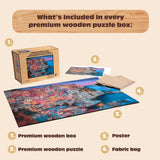 Buffalo Games - Cinque Terre Wood Puzzle - Whimsy Cut Jigsaw Pieces - 500 Piece Jigsaw Puzzle - Ages 14 and Up Buffalo Games