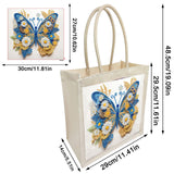 ARTopet DIY Diamond Art Painting Handbag Handmade Non-Woven Shopping Tote Bags with Replace Pattern Reusable Grocery Bag-Butterfly01 ARTopet