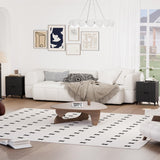 Royal Windsor Fluted Nightstand Set of 2 with 2 Drawers, Side End Table, Small Accent Storage Cabinet,Modern Night Stand Bedside Table for Bedroom,Black Royal Windsor