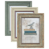 XUANLUO 3 Pack 5x7 Inch Picture Frames Farmhouse Rustic Vintage Distressed Wood Grain Photo Frame with Plexiglass for Table Top Display and Wall Hanging XUANLUO