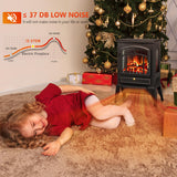 R.W.FLAME Electric Fireplace Stove Heater with Thermostat Control, 15" Cathedral Stylish Small Fireplace Heater, 3D Realistic Flame Effects, Adjustable Heating Mode, Overheating Safe Design R.W.FLAME