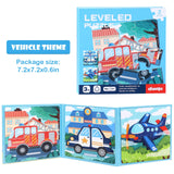 Magnetic Puzzles for Kids Ages 3-5, 3 in 1 Vehicle Toddlers Magnet Jigsaw Puzzle Book, Kids Travel Road Trip Puzzle Toys for Boys and Girls Ages 4-8 (Vehicle(12-16-20)) BBtinker