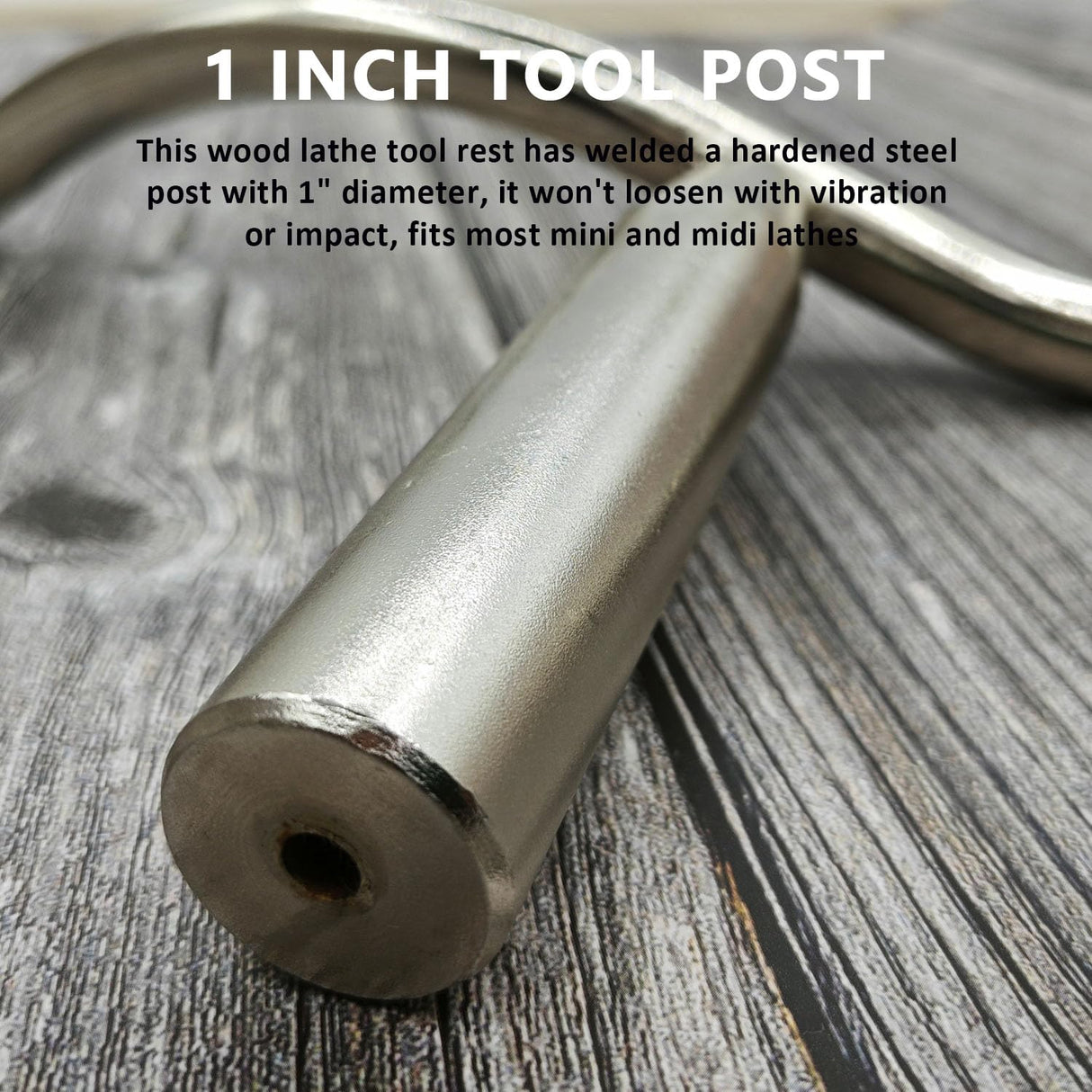 Curved Lathe Tool Rest 1 Inch Post Stainless Steel Tool Rest for Wood Lathe, Special-Shaped Wood Lathe Tool Rest for Bowl Turning, Wood Lathe Tools and Accessories for Mini Lathe YEIXCIKA