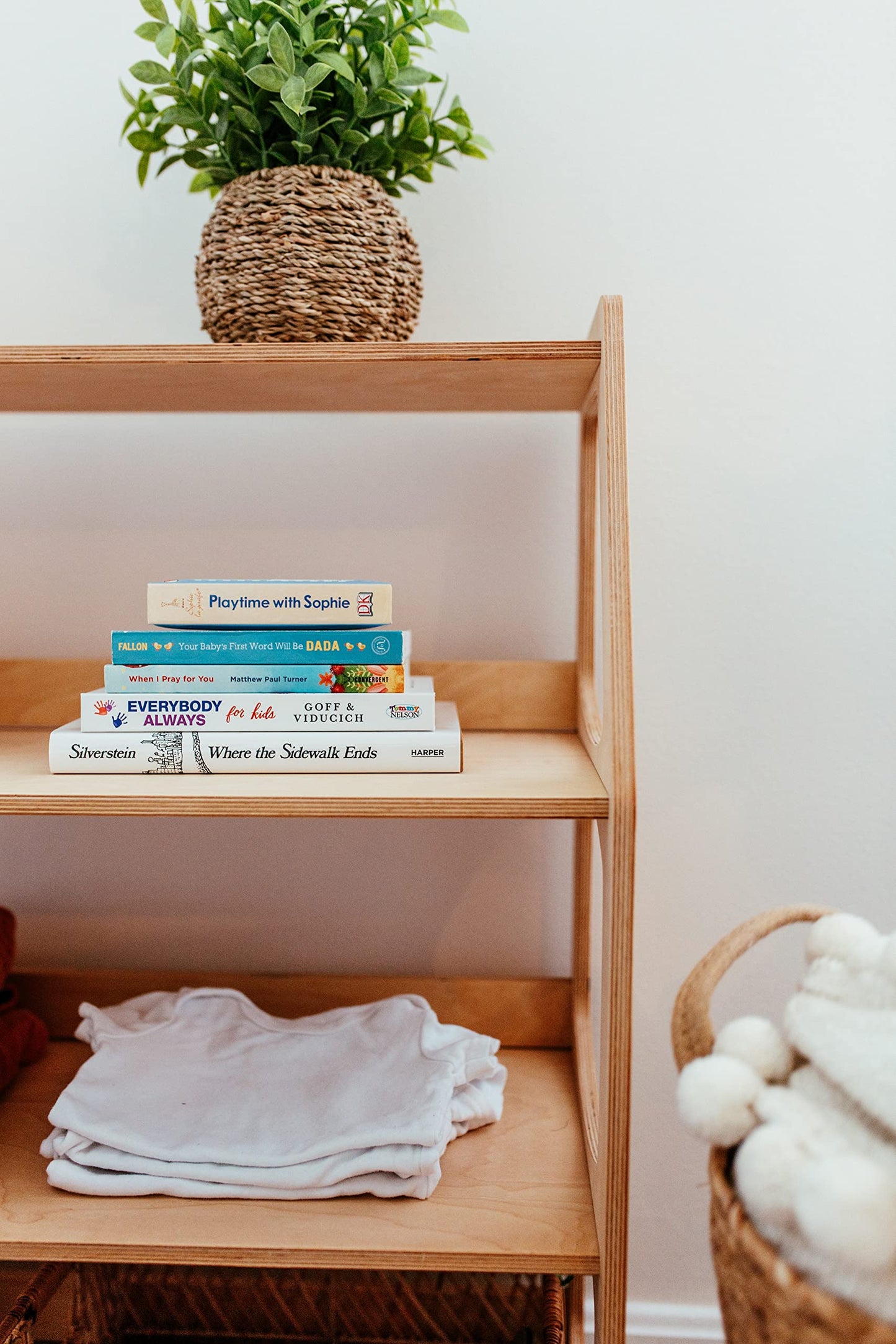 WOOD&ROOM Montessori-Inspired Toy and Book Organizer for Kids Room Shelf for Classroom and Home | Promotes Independence and Learning | Sturdy and Safe Bookcase for Toys and Books (Shelf 4L) - WoodArtSupply