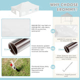 EROMMY 20x30ft Pole Party Tent with Sidewalls, 2 Doors, Carry Bags, Heavy Duty PVC Fire Retardant Outdoor Canopy for 120 People, Ideal for Parties, Events, Weddings, Large White Tent EROMMY