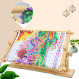 Adjustable Embroidery Stand - Guofa Embroidery Hoop Stand Beech Wood Embroidery Frame Rotated Cross Stitch Stand Embroidery Hoop Holder for Stitching Sewing Craft guofa